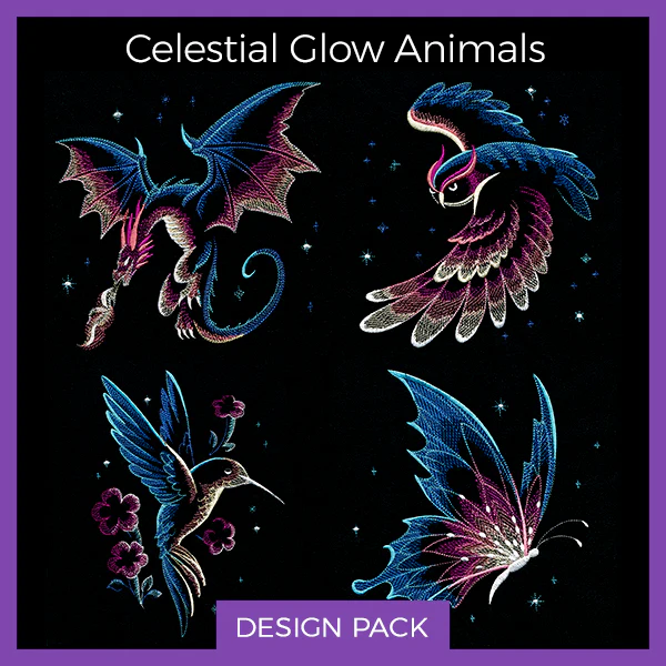 A Celestial Glow Animals Design Pack - Image 9