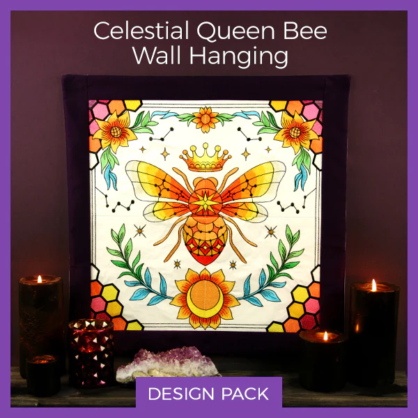 A Celestial Queen Bee Wall Hanging Design Pack - Image 7
