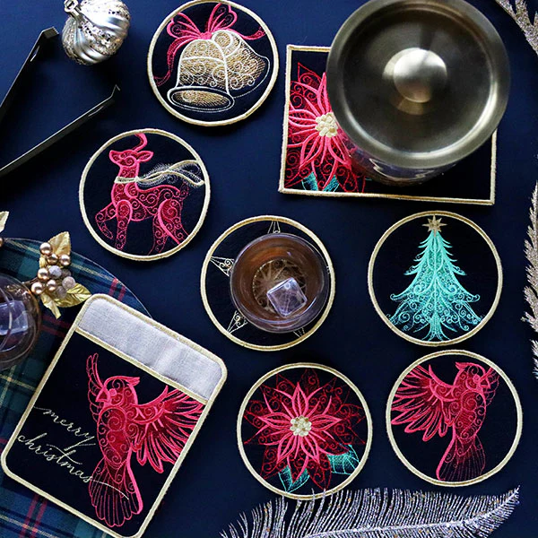 A Festive Flair Christmas Kitchen Set (In-the-Hoop) Design Pack - Image 3