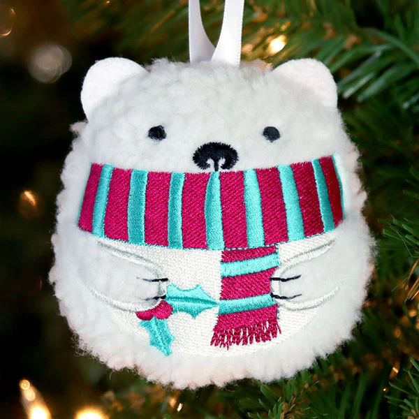A Fluffy & Festive Animals (In-the-Hoop) Design Pack - Image 6