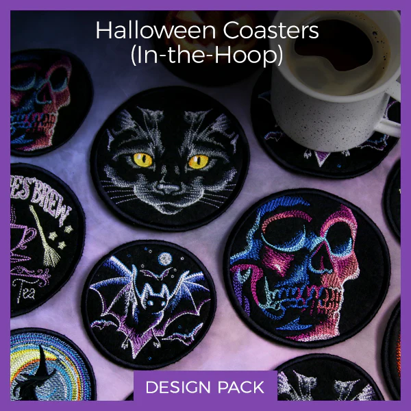 A Halloween Coasters (In-the-Hoop) Design Pack - Image 15