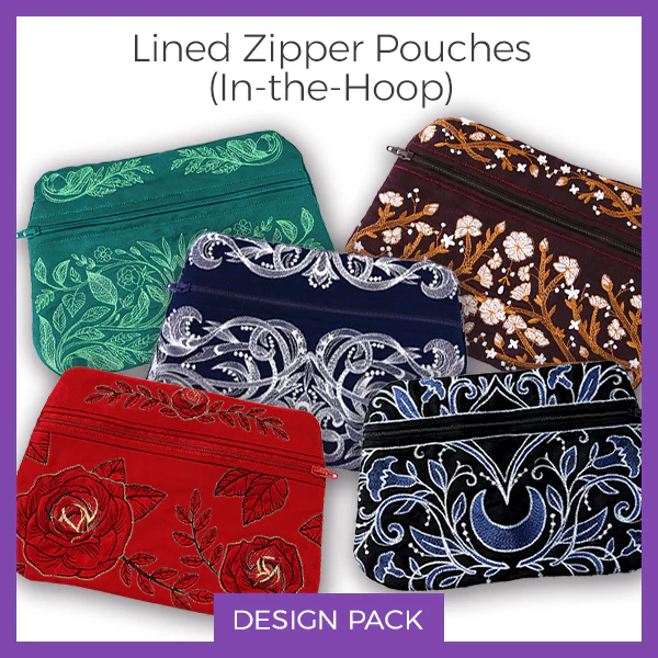 A Lined Zipper Pouch (In-the-Hoop) Design Pack - Image 17
