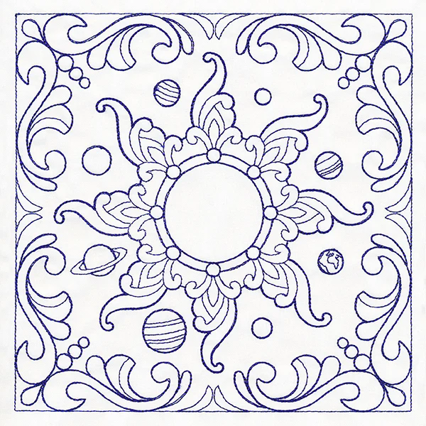 Around the Sun Quilting Square