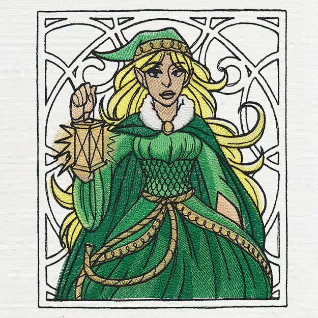 Art Nouveau Christmas - Elf - Image 6