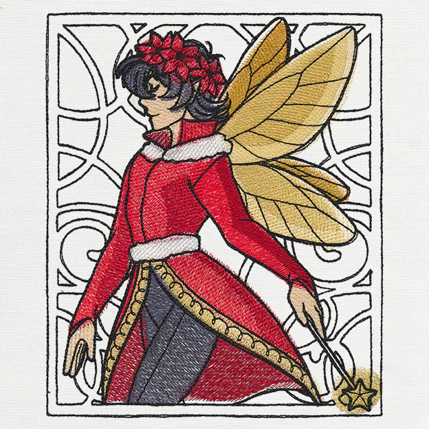 Art Nouveau Christmas - Fairy - Image 6