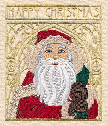 Art Nouveau Santa - Happy Christmas - Image 3
