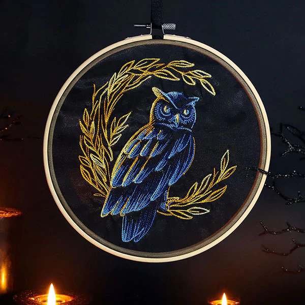 Autumn Lit Owl - Image 3