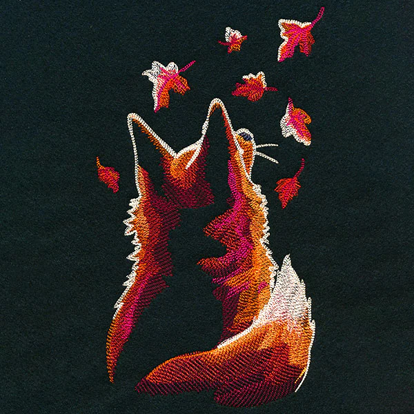 Backlit Autumn Fox