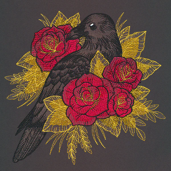 Beautiful Raven & Roses - Image 10