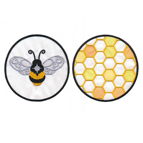 Bee & Honeycomb Shadowbox (Organza) - Image 3