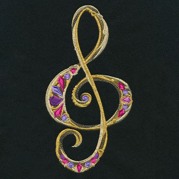 Bejeweled Treble Clef - Image 2