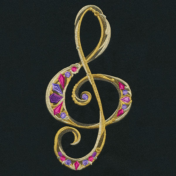 Bejeweled Treble Clef - Image 5