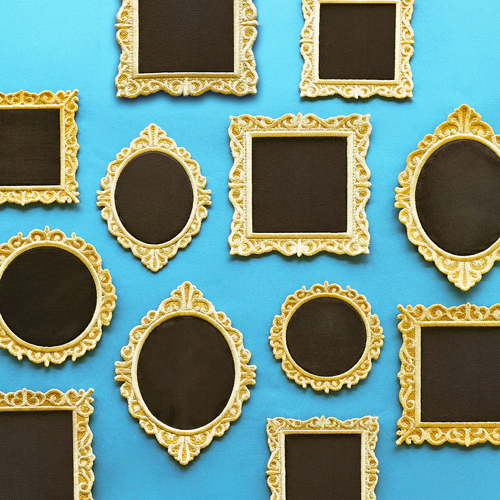 Blank Lace Edge Frame Coaster - Square 2 (In-the-Hoop) - Image 3