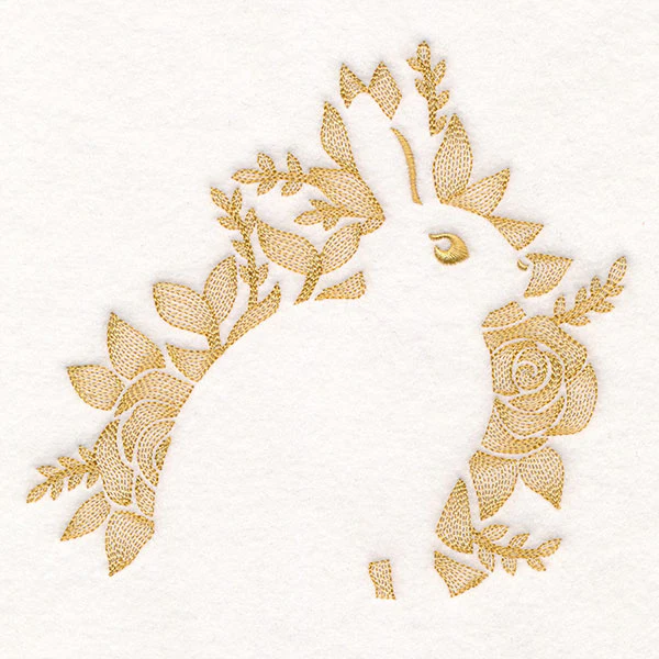 Blooming in Roses Bunny (Embossed) - Image 6