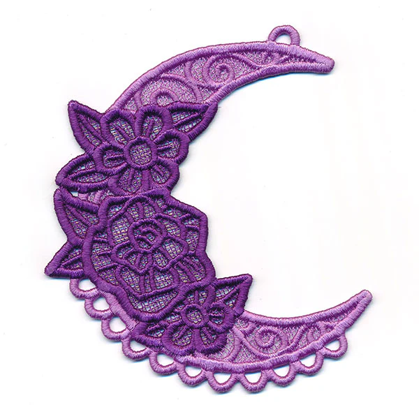 Bohemian Blooms Moon with Fringe (Lace) - Image 2