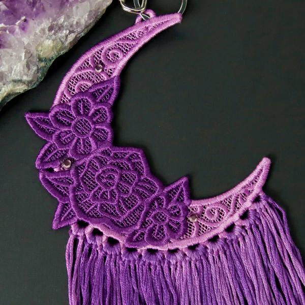 Bohemian Blooms Moon with Fringe (Lace) - Image 8