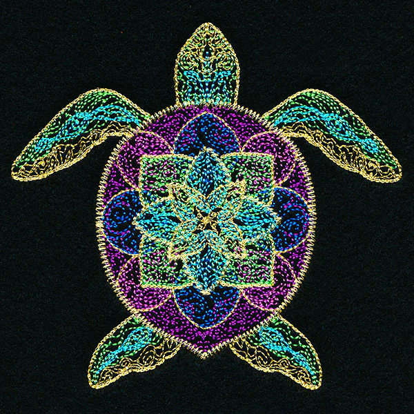 Bohemian Flourish Sea Turtle - Image 3