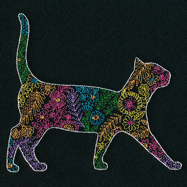 Bohemian Flowers Cat - Image 3