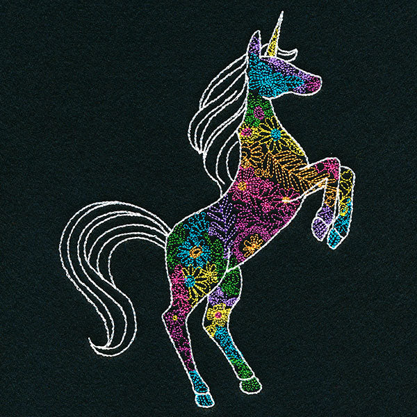 Bohemian Flowers Unicorn - Image 2