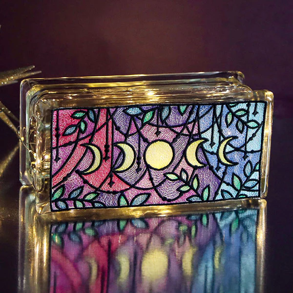 Bohemian Moon Phases Stained Glass - Image 15