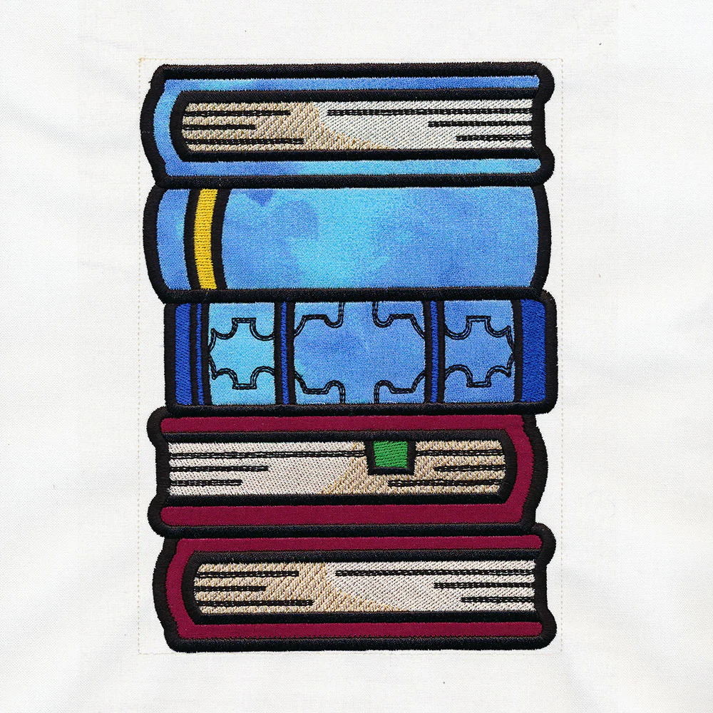Book Stack Buddies (Applique) - Books 3 - Image 4