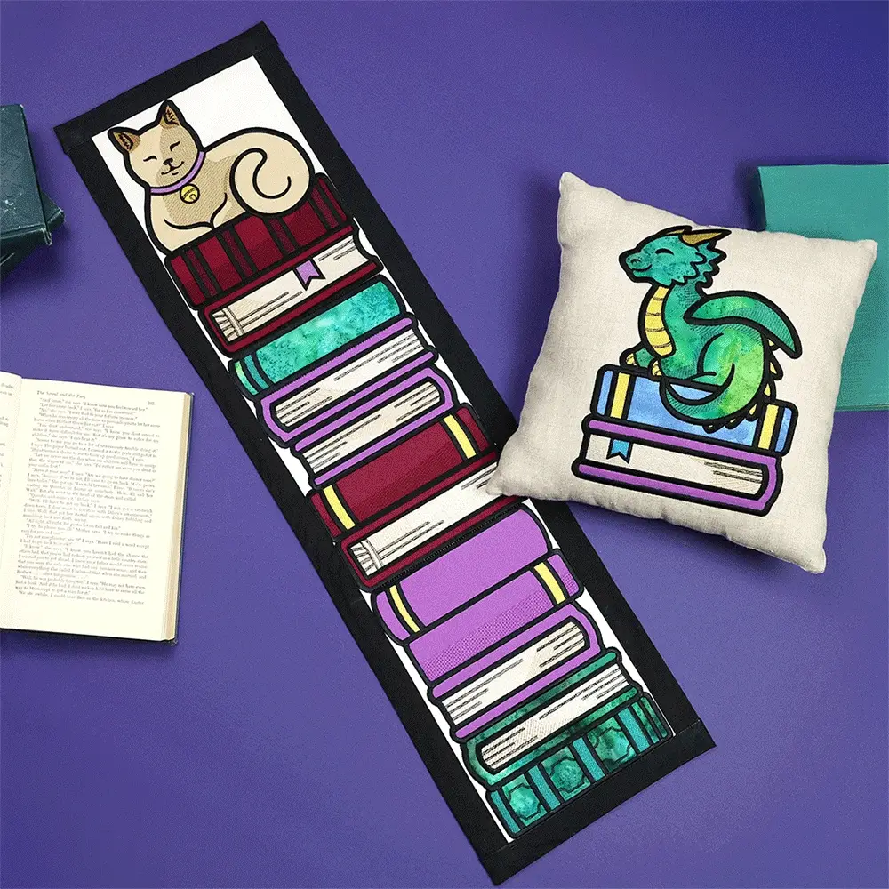 Book Stack Buddies (Applique) - Owl - Image 2
