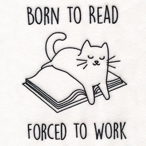 Born To Read Cat - Image 4