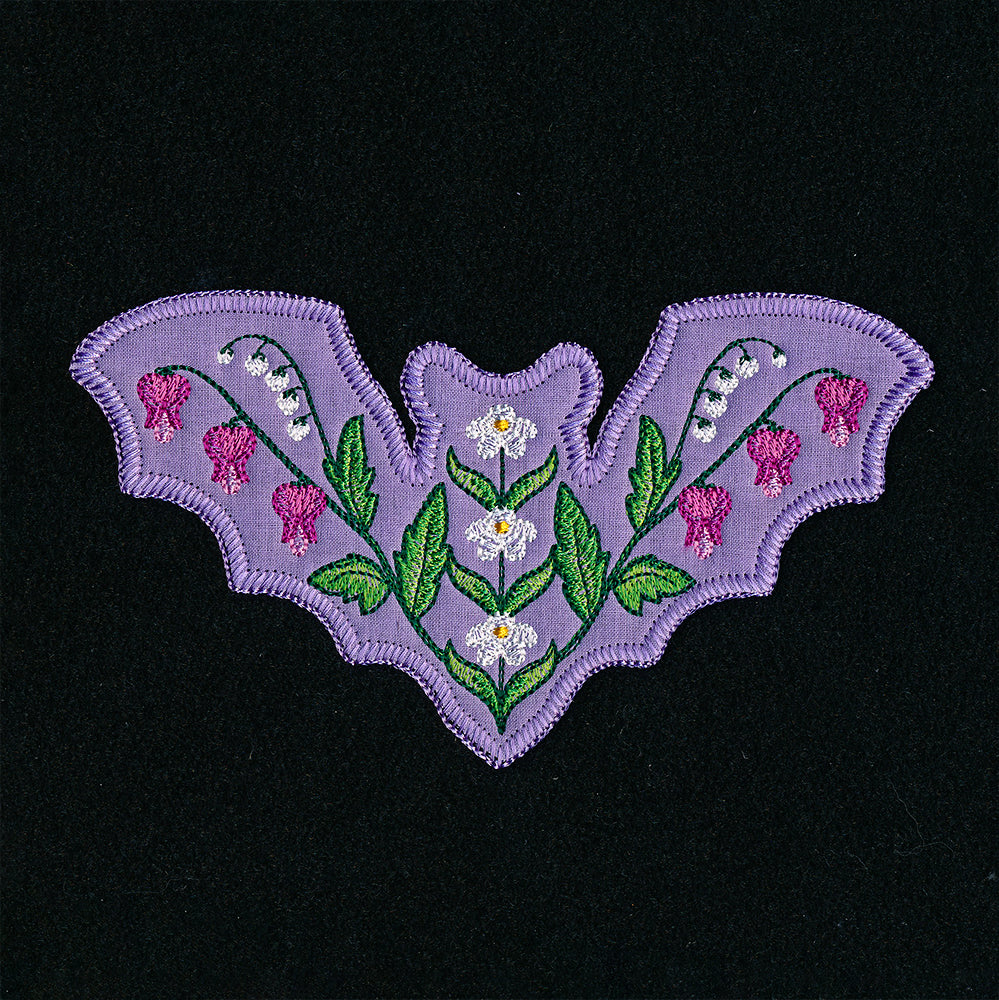 Botanical Bat Set (Applique) - Image 11