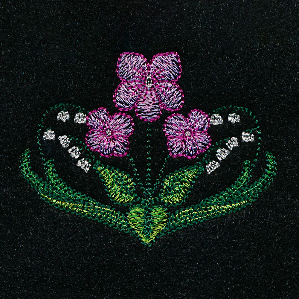 Botanical Bat Set (Applique) - Image 12