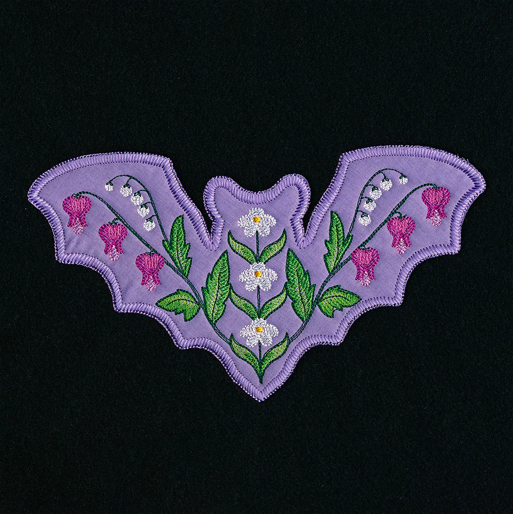 Botanical Bat Set (Applique) - Image 5