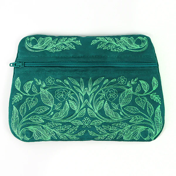 Botanical Bliss Lined Zipper Pouch (In-the-hoop) - Image 4