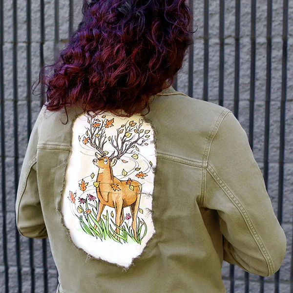 Branching Deer in Autumn Breeze - Image 8