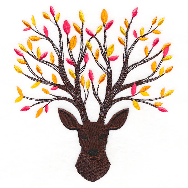 Branching Fall Leaves Deer - Image 11