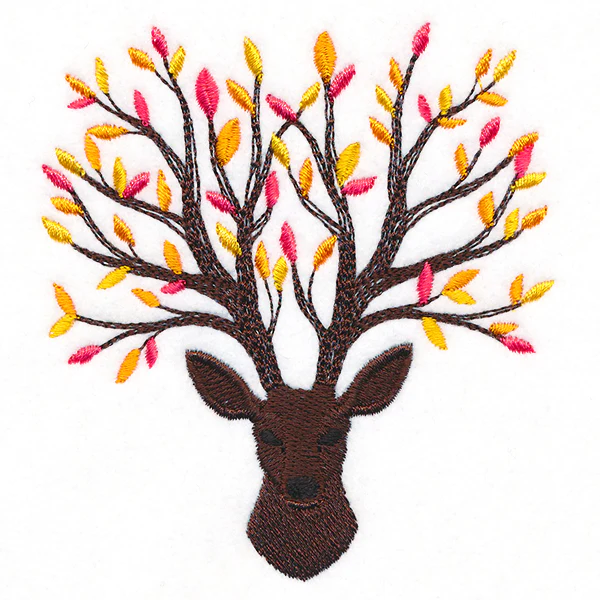 Branching Fall Leaves Deer - Image 12