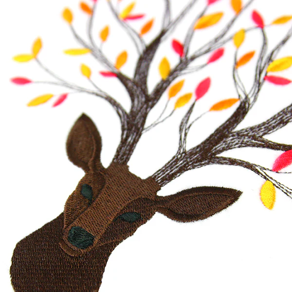 Branching Fall Leaves Deer - Image 13