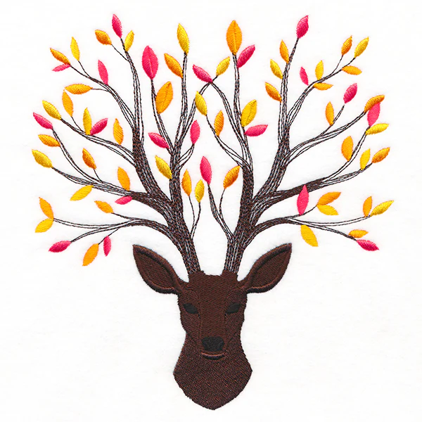 Branching Fall Leaves Deer - Image 16