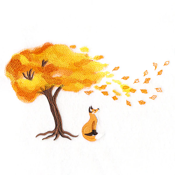 Breezy Leaves with Fox - Image 2