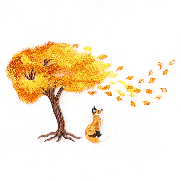 Breezy Leaves with Fox - Image 3