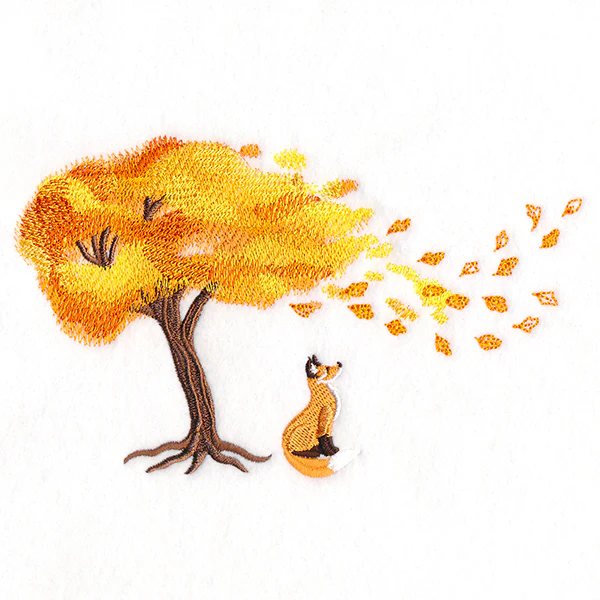 Breezy Leaves with Fox - Image 4