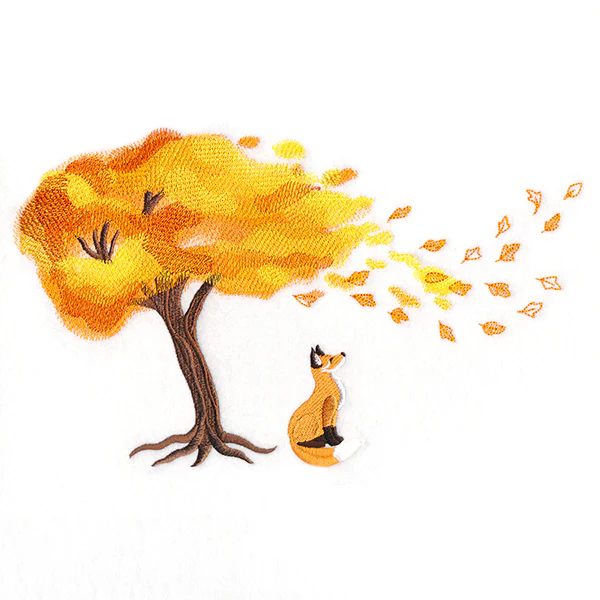 Breezy Leaves with Fox - Image 5