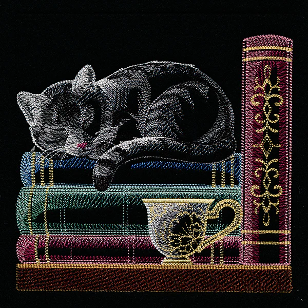 Build a Bookshelf Scene – Cat and Teacup - Image 3