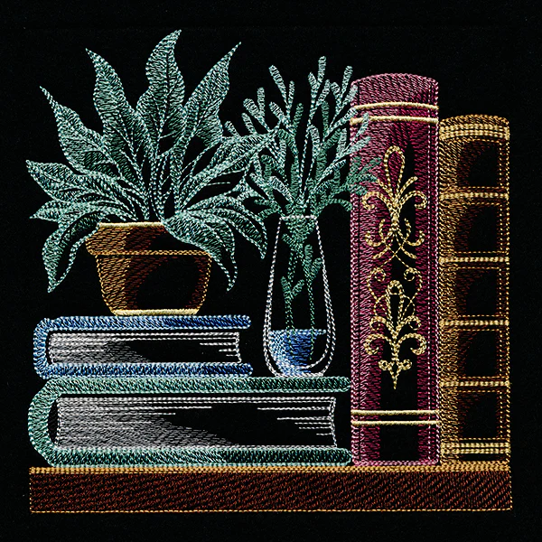 Build a Bookshelf Scene – Plants and Books - Image 3