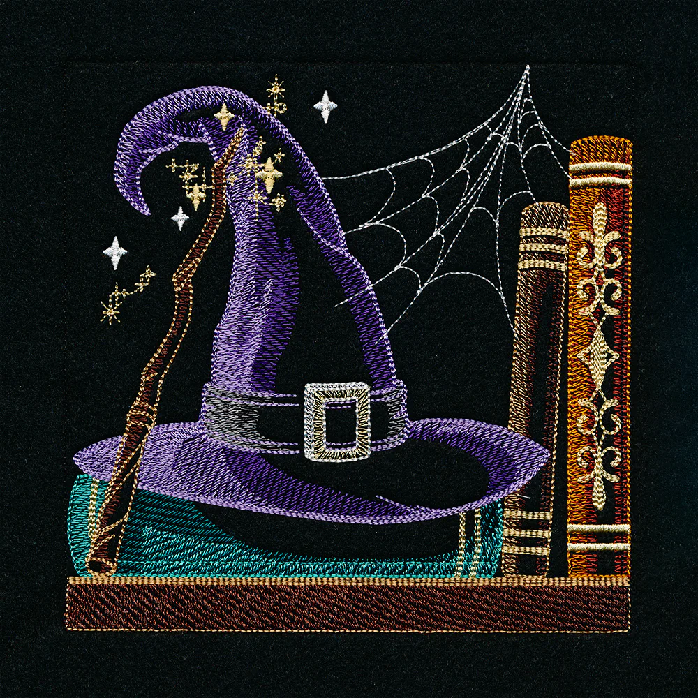 Build a Halloween Bookshelf Scene - Magical Hat and Wand - Image 3