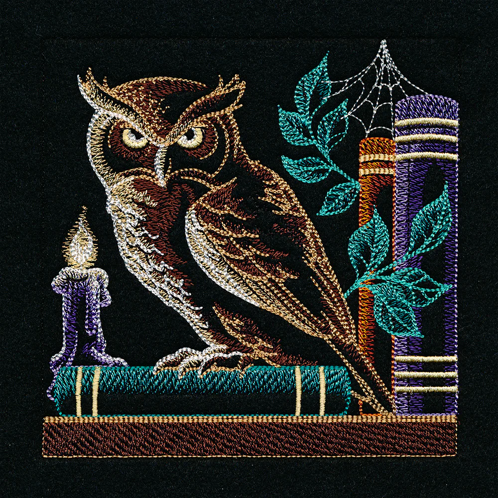 Build a Halloween Bookshelf Scene - Owl and Candle - Image 4