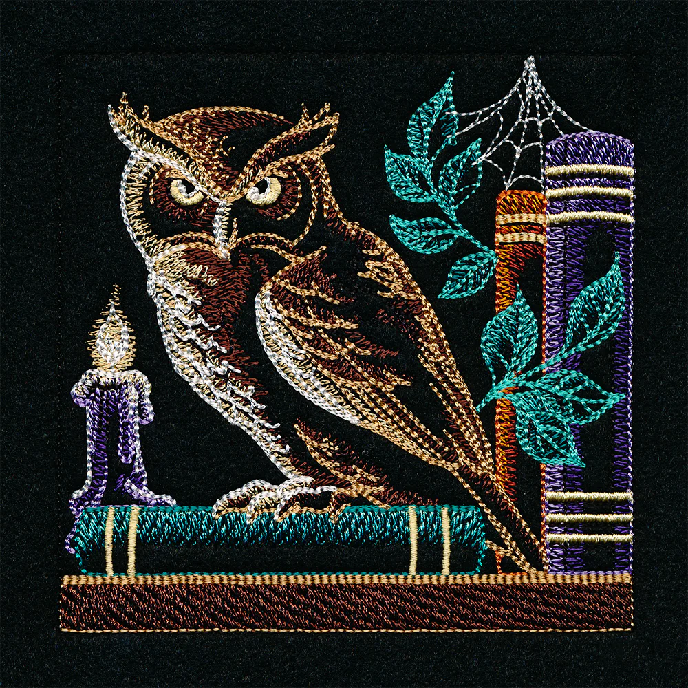 Build a Halloween Bookshelf Scene - Owl and Candle - Image 5