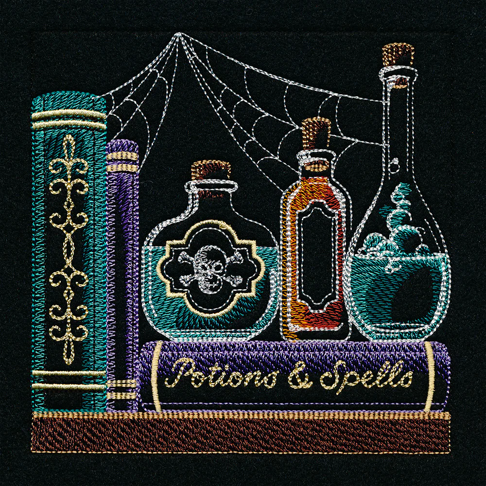 Build a Halloween Bookshelf Scene - Potions and Spells - Image 4