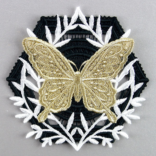 Butterfly & Fern Ornament (Lace) - Image 4