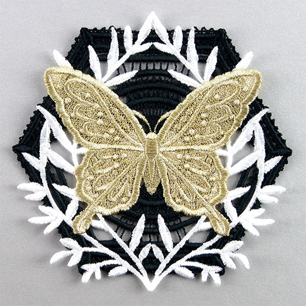 Butterfly & Fern Ornament (Lace) - Image 6