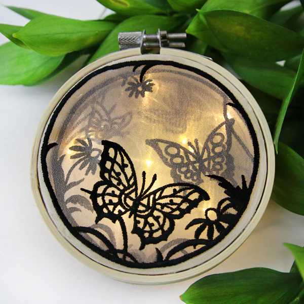 Butterfly Garden Shadowbox (Organza) - Image 3
