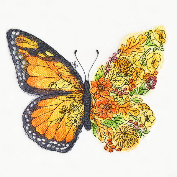 Butterfly in Flowers